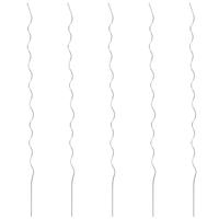 VidaXL Plantenstok spiraal 110 cm gegalvaniseerd staal 5 st - thumbnail