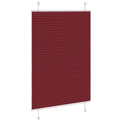 Pliss rolgordijn 95x150 cm stofbreedte 94,4 cm bordeauxrood - thumbnail
