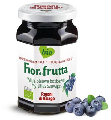 Fiordifrutta Wilde blauwe bosbessen jam bio 630 Gram
