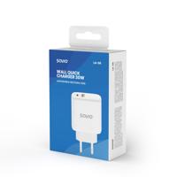 SAVIO LA-06 USB Type A & Type C Quick Charge Power Delivery 3.0 Binnen - thumbnail