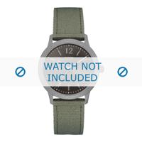 Guess horlogeband W0976G3 Textiel Groen 20mm + standaard stiksel - thumbnail