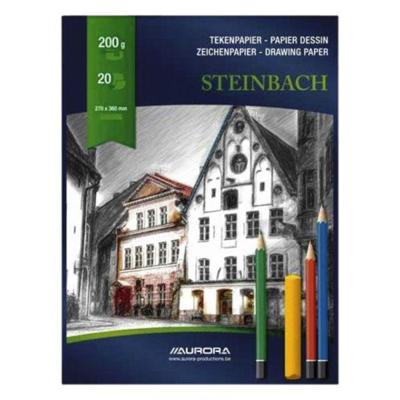 Tekenblok Aurora 27x36cm 20 vel 200 gram Steinbach papier Tekenblok Aurora 27x36cm 20 vel 200 gram Steinbach papier