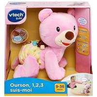 Knuffel Vtech Baby Bear, 1,2,3 Follow Me Muzikaal Roze - thumbnail