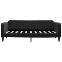 Slaapbank met matras 90x200 cm fluweel zwart - thumbnail