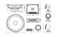JBL Club 602ctp Speakerset Tweeweg Component 6,5'' 210w Zwart - thumbnail