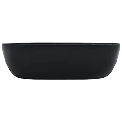 VidaXL Wastafel 45,5x32x13 cm keramiek zwart