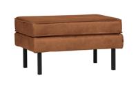 WOOOD Hocker 'Rodeo' Eco leder, kleur Cognac - thumbnail