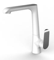 Pluto Keukenmengkraan Wit Chroom Aqua Splash - thumbnail