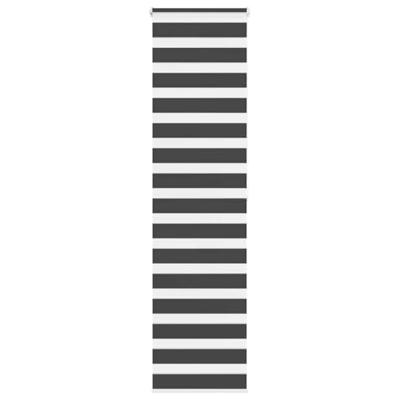 Zebra rolgordijn 60x200 cm stofbreedte zwart 55,9 cm