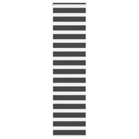Zebra rolgordijn 60x200 cm stofbreedte zwart 55,9 cm - thumbnail