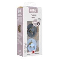 BIBS Fopspeen 0-6 Maanden Iron/Baby Blue - thumbnail