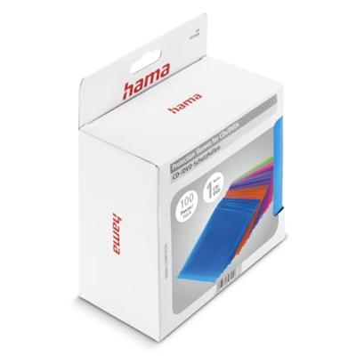 Hama CD/DVD/Blu-Ray PP Sleeves 100-pack Multi Kleur Hama CD/DVD/Blu-Ray PP Sleeves 100-pack Multi Kleur
