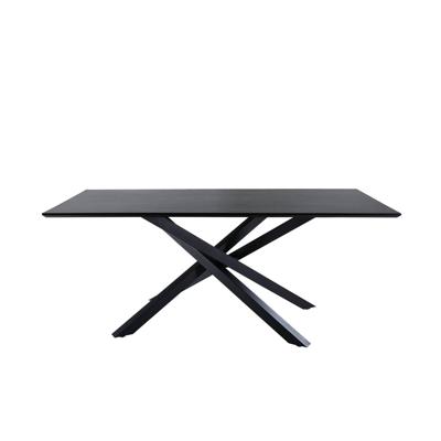 Nohr Eettafel 'Chenell' MDF, 180 x 90cm, kleur Zwart