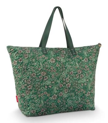 Pip Studio Pip Studio Tilda Tote Bag Large Quilted Daisy Dreams Green 66x20x44cm