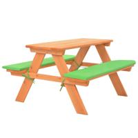 Kinderpicknicktafel met banken 89x79x50 cm massief vurenhout - thumbnail