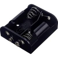 TRU COMPONENTS BH-221B Batterijhouder Aantal cellen: 2 C (baby) Drukknopaansluiting - thumbnail