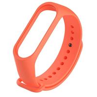 By Qubix - Compatible met Xiaomi Mi band 3/4 / 5/6 / 7 bandje OneColor - Oranje - Compatible Xiaomi bandje - thumbnail