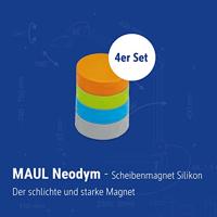 Maul Magneet (Ø x h) 32.6 mm x 9.8 mm Diverse kleuren 4 stuk(s) 6161299 - thumbnail