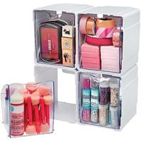 Deflecto sorteer kantelbakje wit, pak met 4 stuks - thumbnail