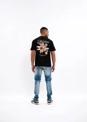 Malelions Angel T-shirt Mm1-aw25-47 Print T-shirts 900 Black