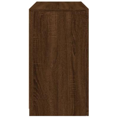 Dressoir met LED-verlichting 60,5x37x67 cm bruin eikenkleur