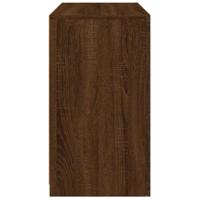 Dressoir met LED-verlichting 60,5x37x67 cm bruin eikenkleur - thumbnail