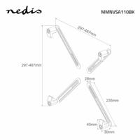 Nedis Adapter Montagekit | 13 " | 27 " | Maximaal gewicht: 8 kg - MMNVSA110BK - thumbnail
