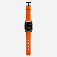 Nomad Rugged band / black hardware (45-49mm) - Ultra orange - thumbnail