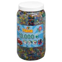 Hama strijkkralen in pot transparantmix (053), 13.000st. - thumbnail