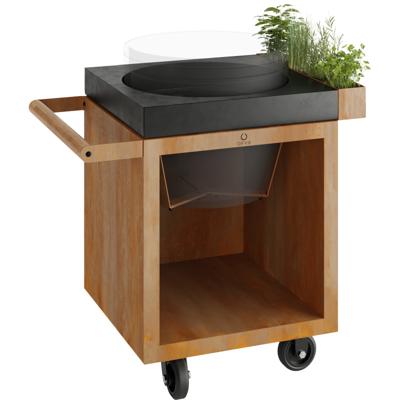 OFYR | Kamado Table Corten 65 PRO | Concrete BGE OFYR | Kamado Table Corten 65 PRO | Concrete BGE