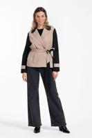 Studio Anneloes Frederique Bonded Trenchcoat 12481 Zomerjassen 2290 Latte/black - thumbnail