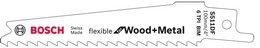 Bosch Professional S511DF Reciprozaagblad 100mm Flexible for Wood and Metal VE=5 - 2608657723