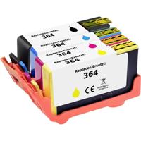 Renkforce Inktcartridge vervangt HP 364, N9J73AE, CB316EE, CB318EE, CB319EE, CB320EE Compatibel Combipack Cyaan, Magenta, Geel, Zwart RF-I-HP364BKCMY4PK - thumbnail