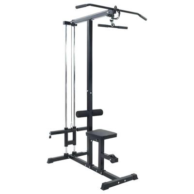 Lat pulldown machine Zwart 110 x 70 x 187 cm Poedergecoat staal Lat pulldown machine Zwart 110 x 70 x 187 cm Poedergecoat staal