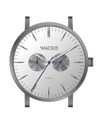 Horloge Uniseks Watx & Colors WXCA2703 Grijs Zilverkleurig (Ø 44 mm)
