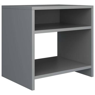 vidaXL Nachtkastje 40x30x40 cm spaanplaat grijs