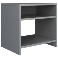vidaXL Nachtkastje 40x30x40 cm spaanplaat grijs - thumbnail