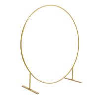PartyDeko Gouden Backdrop Frame Cirkel, 2m - thumbnail
