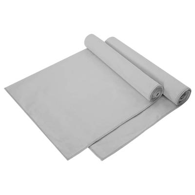 VidaXL Sporthanddoeken 2 pcs grijs 140 x 70 cm polyester en polyamide VidaXL Sporthanddoeken 2 pcs grijs 140 x 70 cm polyester en polyamide