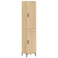 Hoge kast 34,5x34x180 cm bewerkt hout sonoma eikenkleurig - thumbnail