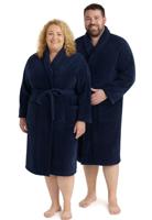 Plus size badjas unisex - marine-5XL/6XL - thumbnail