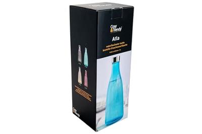 Cosy & Trendy Waterkaraf Atla - met RVS Dop - Glas - Azure Blue - 1 liter
