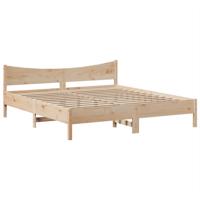 Bedframe zonder matras massief grenenhout 180x200 cm - thumbnail