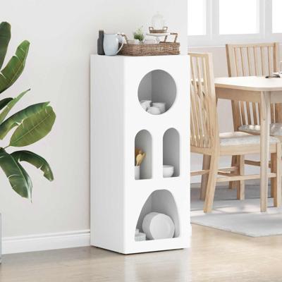 Dressoir Wit 40 x 35 x 100,5 cm Bewerkt hout