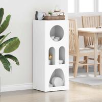 Dressoir Wit 40 x 35 x 100,5 cm Bewerkt hout - thumbnail
