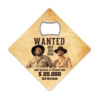 Bud Spencer & Terence Hill Bottle Opener Fridge Magnet Wanted - thumbnail