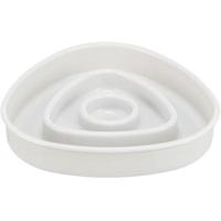 TRIXIE VOERBAK SLOWFEEDING KUNSTSTOF / TPR GRIJS 15X15 CM 350 ML - thumbnail