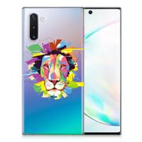 Samsung Galaxy Note 10 Telefoonhoesje met Naam Lion Color - thumbnail