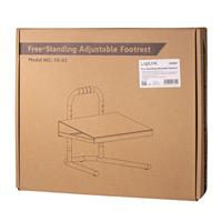 LogiLink EO0007 LogiLink - Fußauflage Voetensteun (b x d) 40 cm x 33.9 cm Ergonomisch, In hoogte verstelbaar, Met schuimstoflaag Zwart - thumbnail