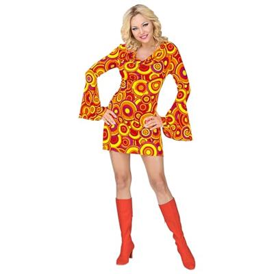 70&apos;s Jurk Disco Oranje - thumbnail